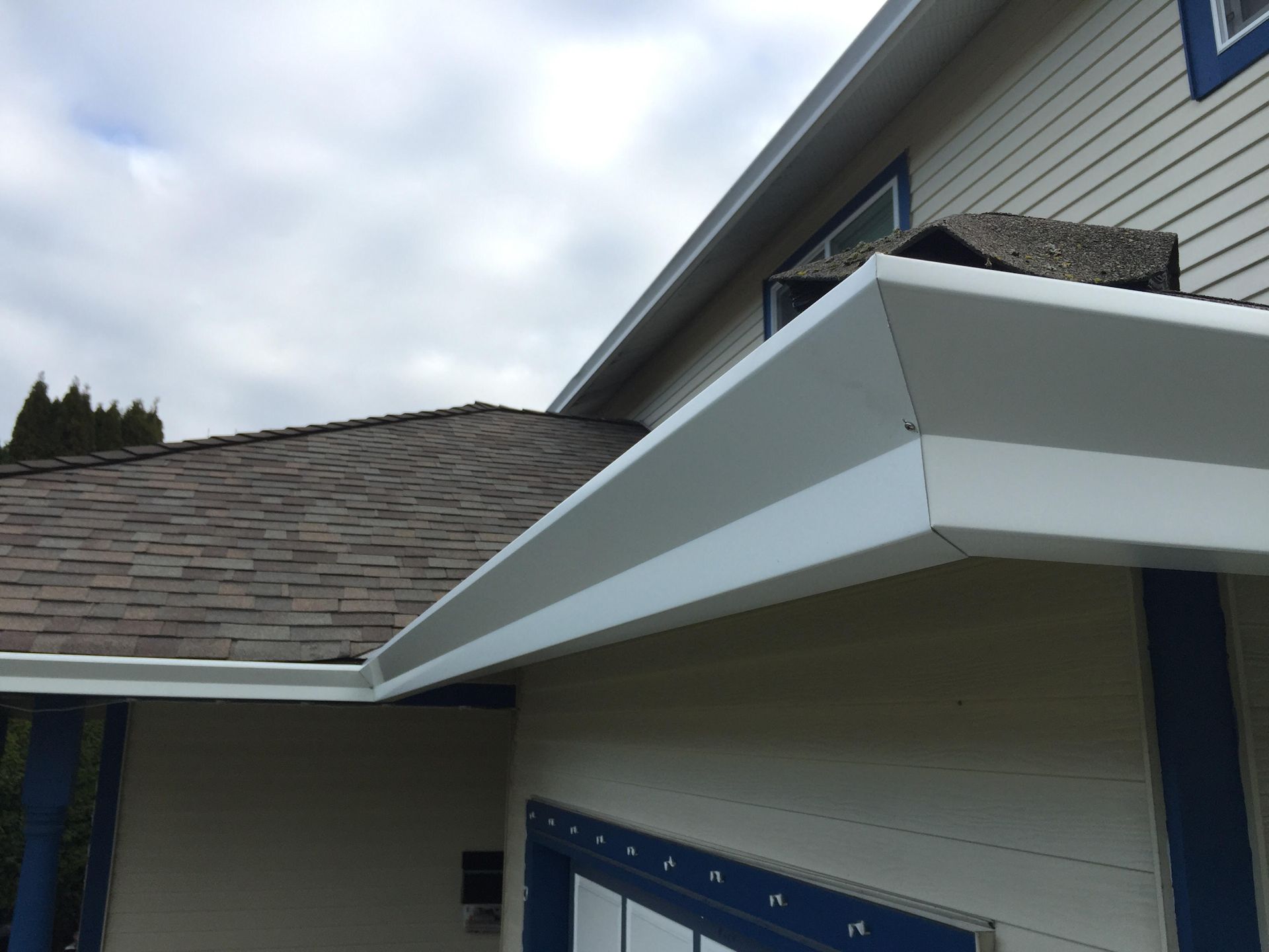 Gutter fascia repair on residential home in Douglas County Oregon