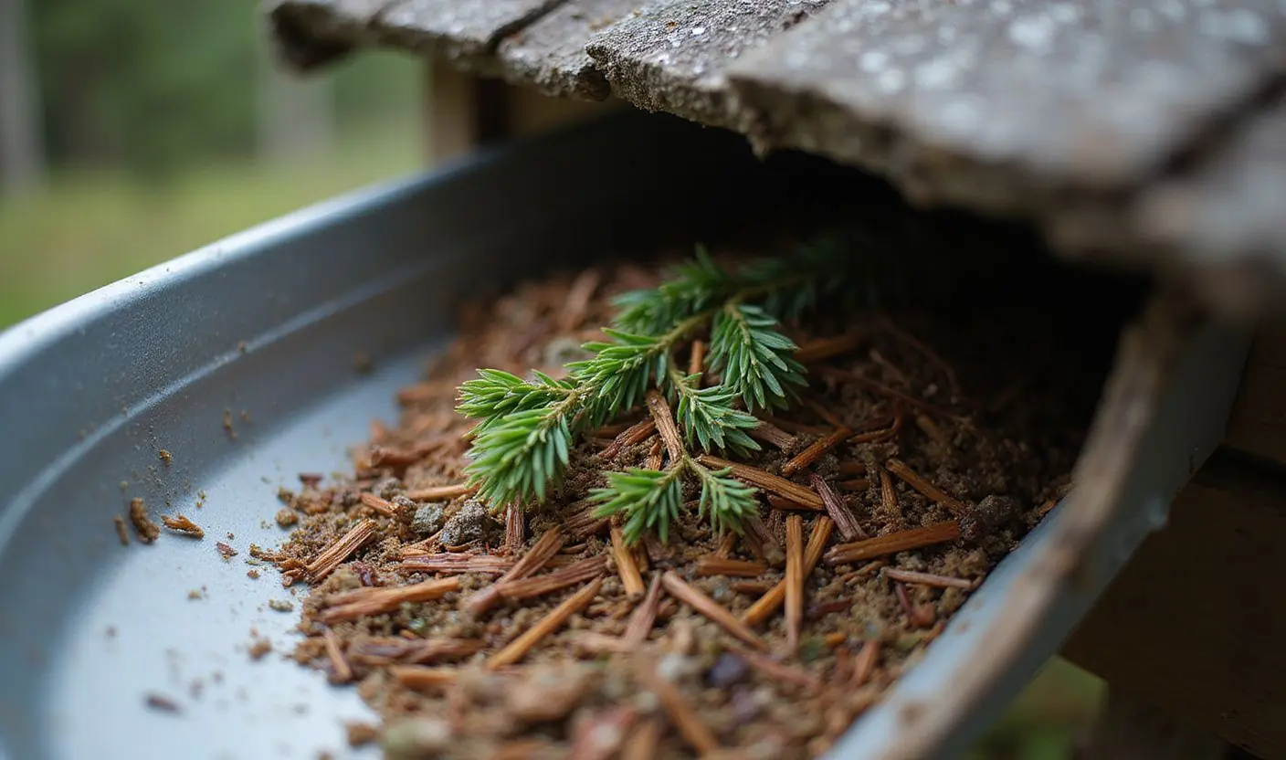 Gutter guard preventing debris